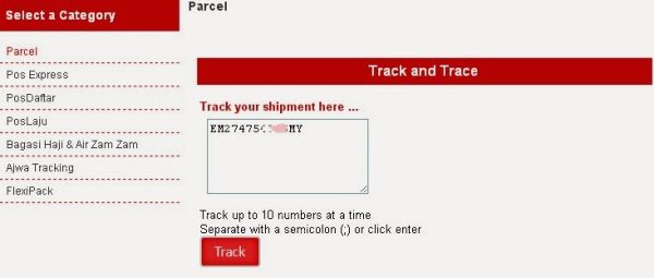 Pos store tracking number